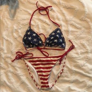 Patriotic string bikini